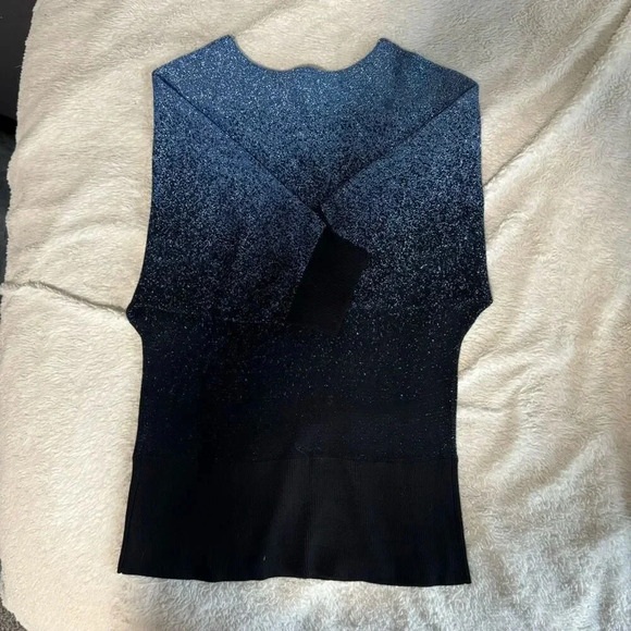 NWT-studio works sparkle ombré light weight sweater size petite small - Picture 2 of 3
